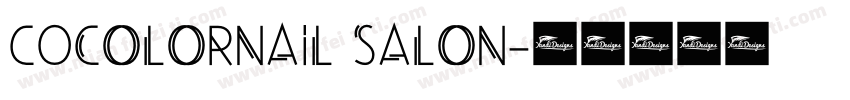 coCOLORNAIL SALON字体转换